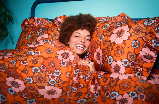 Weirdstock x The Chain Retro Floral Pillowcase Pair