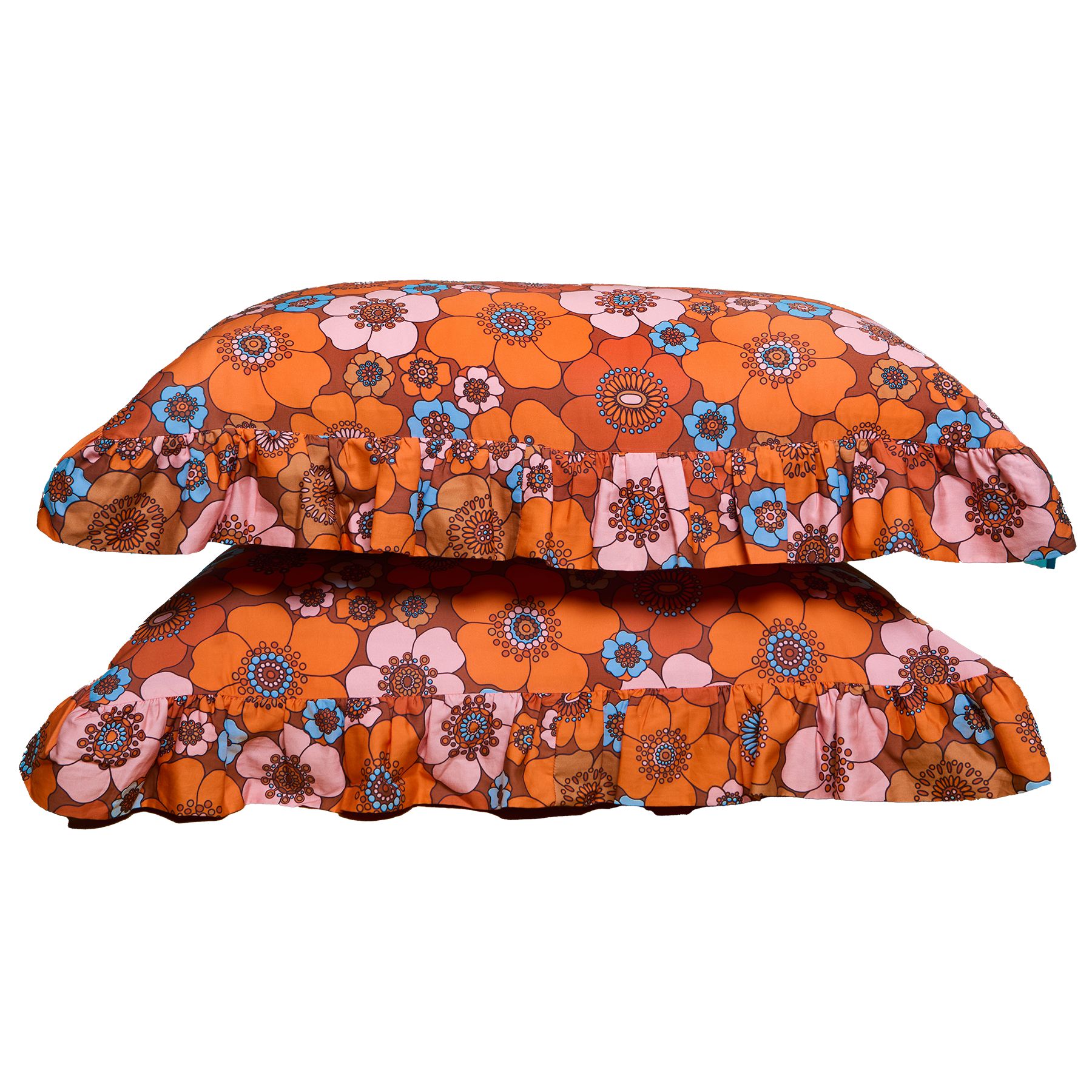Weirdstock x The Chain Retro Floral Pillowcase Pair