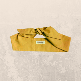 Mustard Yellow Hair Scarf 6cm.png