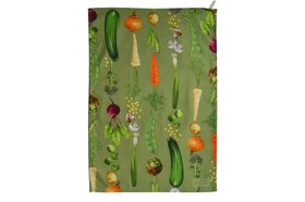 Vegetable Rows Tea Towels