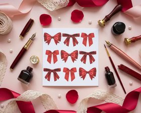 Red Ribbon Card & gift wrap