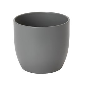 Verve Grey Ceramic Plant pot (Dia) 14cm, (H)13cm, 1.4L