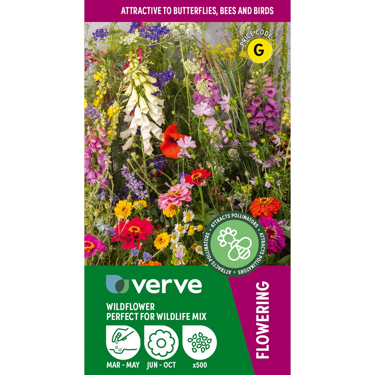 Verve Perfect for wildlife mix Wildflower Seeds