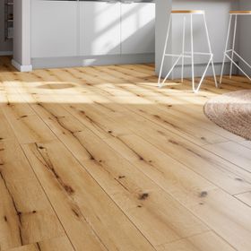 GoodHome Italo Honey Oak effect Textured click vinyl planks