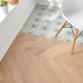 GoodHome Eslov Natural wood effect real wood top layer flooring
