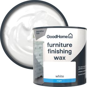 GoodHome Brilliant White Matt Furniture Finishing Wax