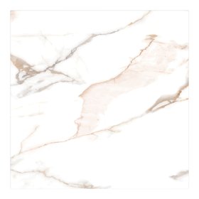 GoodHome Cervo White & gold Matt Marble effect Porcelain Indoor Wall & floor Tile