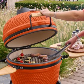 GoodHome Sagami Orange Charcoal BBQ
