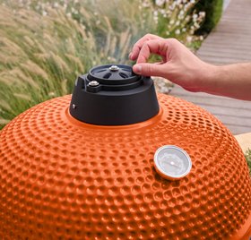 GoodHome Sagami Orange Charcoal BBQ