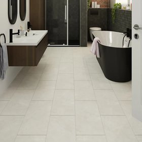 Goodhome White Stone Effect Structured Laminate Flooring 1 86m ~5063022670656 10i