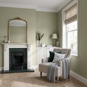 GoodHome Tough & Durable Lehenagh Matt Wall & ceiling Emulsion paint, 2.5L - Green