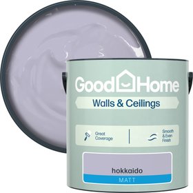 GoodHome Hokkaido Matt Wall & ceiling Emulsion paint, 2.5L - Purple