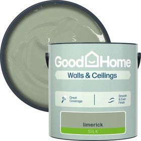 GoodHome Limerick Matt Wall & ceiling Emulsion paint, 2.5L - Green