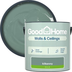 GoodHome Kilkenny Silk Wall & ceiling Emulsion paint, 2.5L - Green