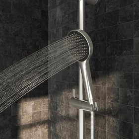 GoodHome Maza Thermostatic Mixer Multi head shower - Chrome effect
