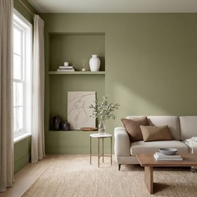 GoodHome Tough & Durable Nenagh Matt Wall & ceiling Emulsion paint, 2.5L - Green