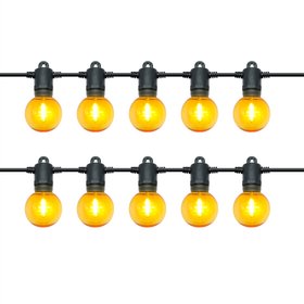 GoodHome Bideford Mains-powered (plug-in) Warm white 10 LED Indoor & outdoor String lights