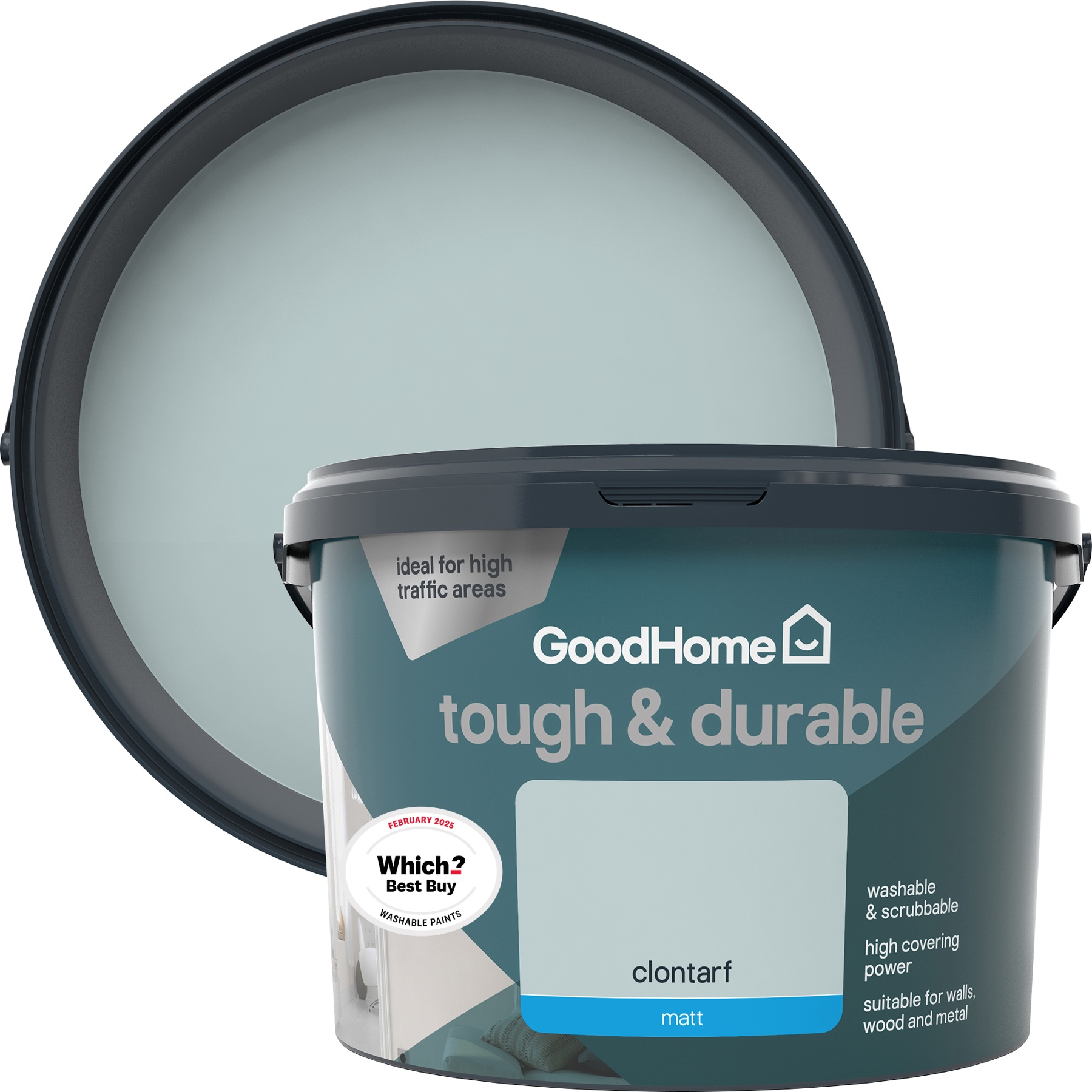 GoodHome Tough & Durable Clontarf Matt Emulsion Paint