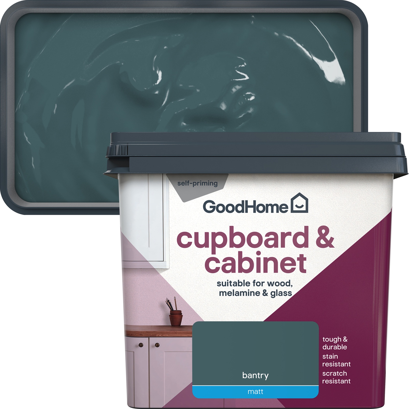 GoodHome Bantry Matt Cupboard & Cabinet Paint