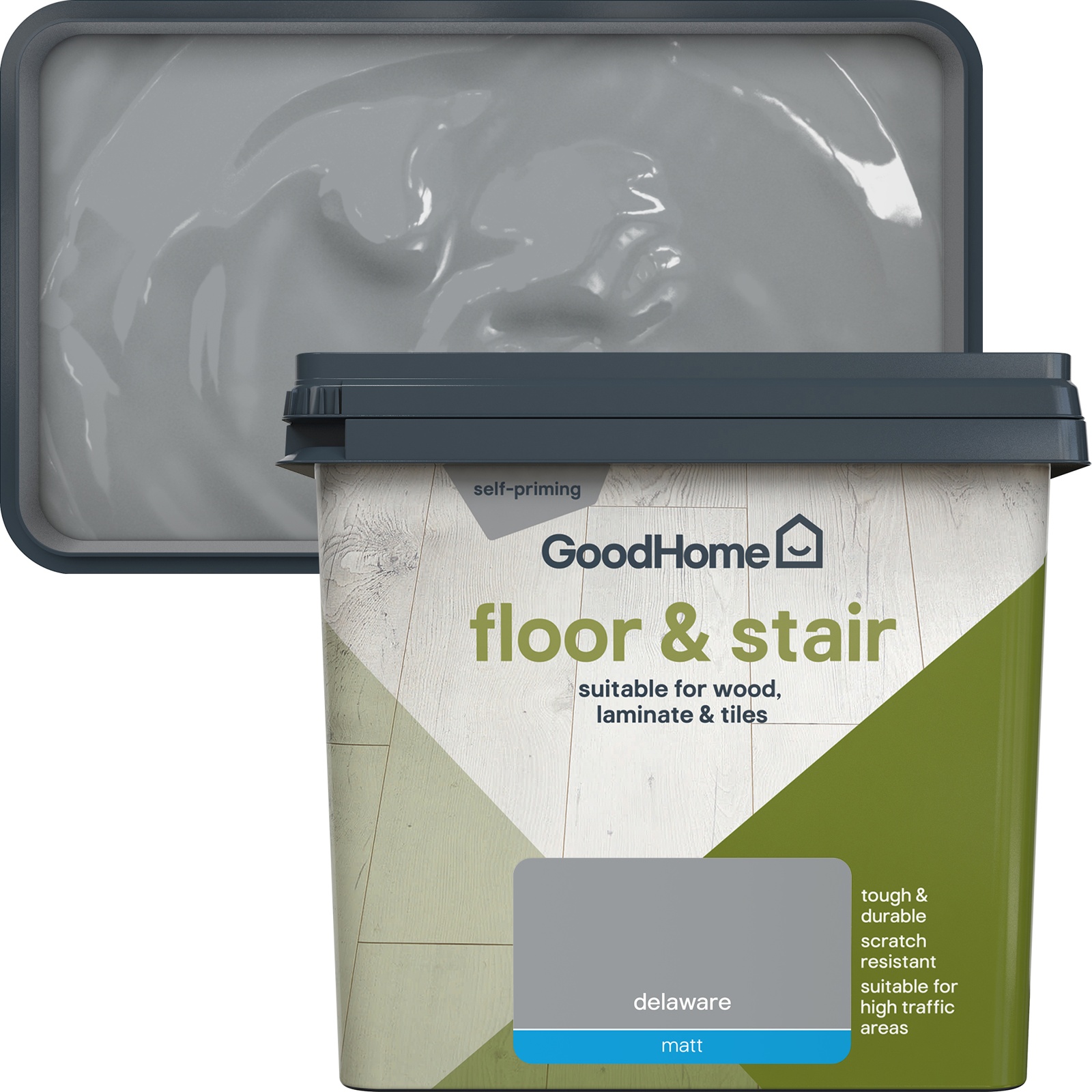 GoodHome Delaware Matt Floor & Stair Paint