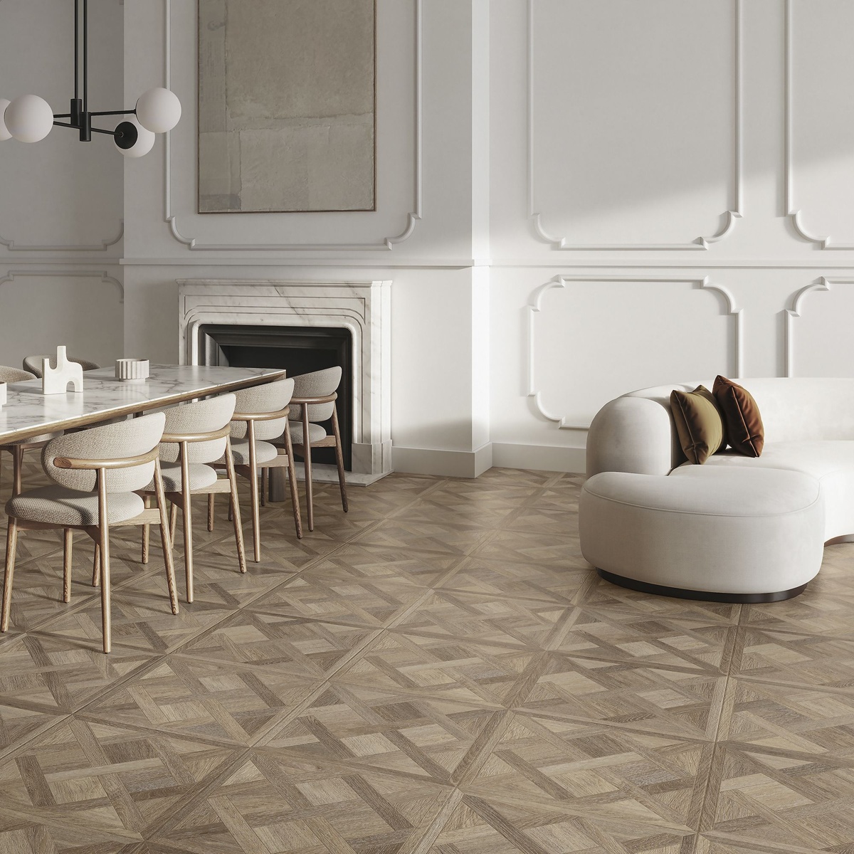 GoodHome Ottavio Natural Matt Wood effect Porcelain Indoor Wall & floor Tile5063022618085 02i