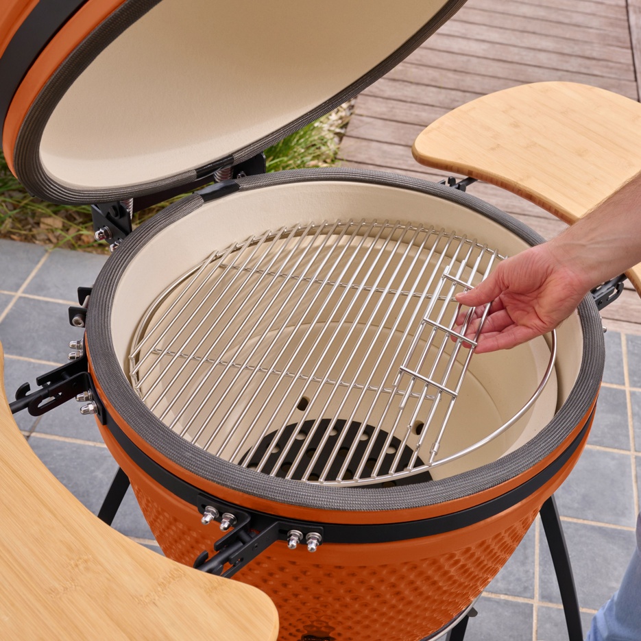 GoodHome Sagami Orange Charcoal BBQ