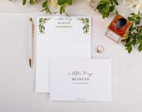 Botanical Wedding Letter to My Wife