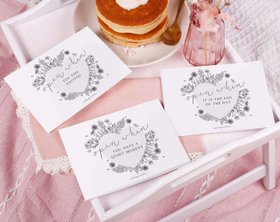 Floral Wedding Open When Envelopes