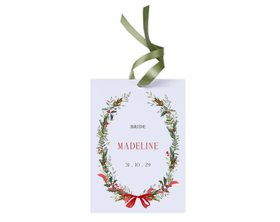 Winter Wedding Hanger Tags For Bridal Party