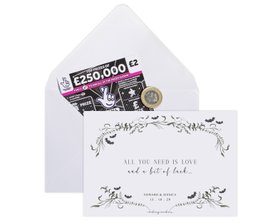 Gothic Scratch Card Envelopes For Wedding Favours
