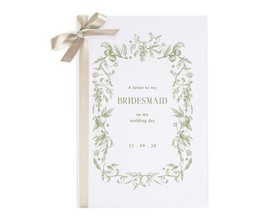 Sage Garden Wedding Thank You Card For Bridal Party