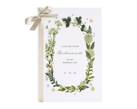 Botanical Wedding Thank You Card For Bridal Party