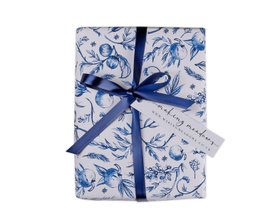 Blue Garden Wedding Wrapping Paper
