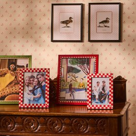 Classic Red Checkered Frame 6x4"