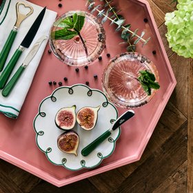 Ursula's Favourite Medium Octagon Tray - Pink