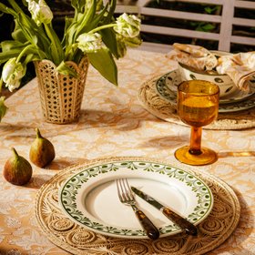 Cordelia Dinner Plate, Green