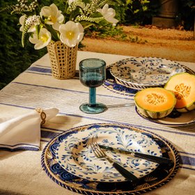 Sophia Dinner Plate, Blue