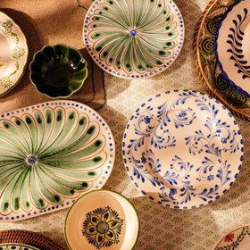 Sophia Dinner Plate, Blue Set of 4