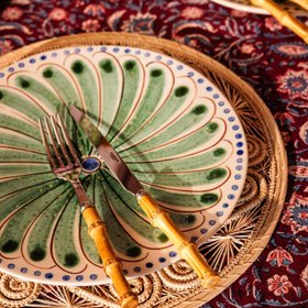 4-Piece Picnic on Lake Anju Bamboo Cutlery Set