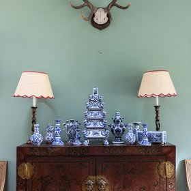 Delft Tulipiere Tall - Hand Painted Ceramic