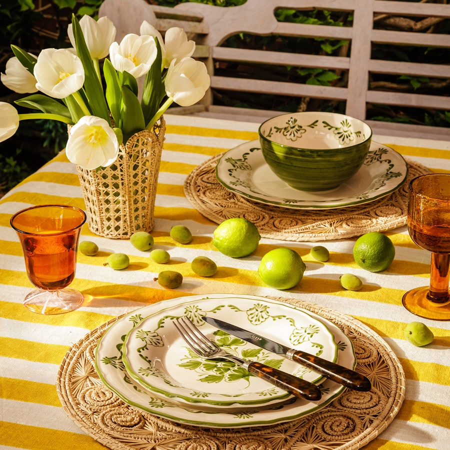 Cara Shell Cereal Bowl, Green