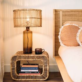 The Roost Kalinko Patti Rattan Side Table