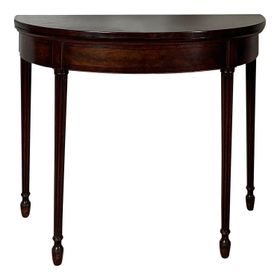 The Roost   Pato Interiors Demi   Lune Console Table