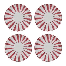 The Roost Woven Rosa Wave Dinner Plate   Grenadine £30 (
