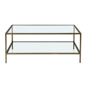 Foxcote Brushed Bronze Rectangular Coffee Table