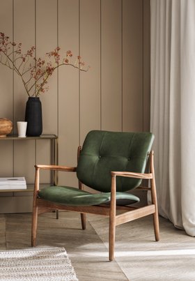 Harry Armchair in Green Premium Leather