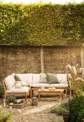 Frampton Wooden Corner Sofa Lounge Set