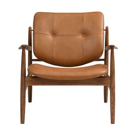 Harry Armchair in Tan Premium Leather