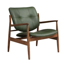 Harry Armchair in Green Premium Leather