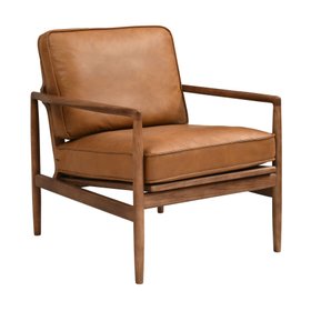 Oliver Armchair Tan Premium Leather